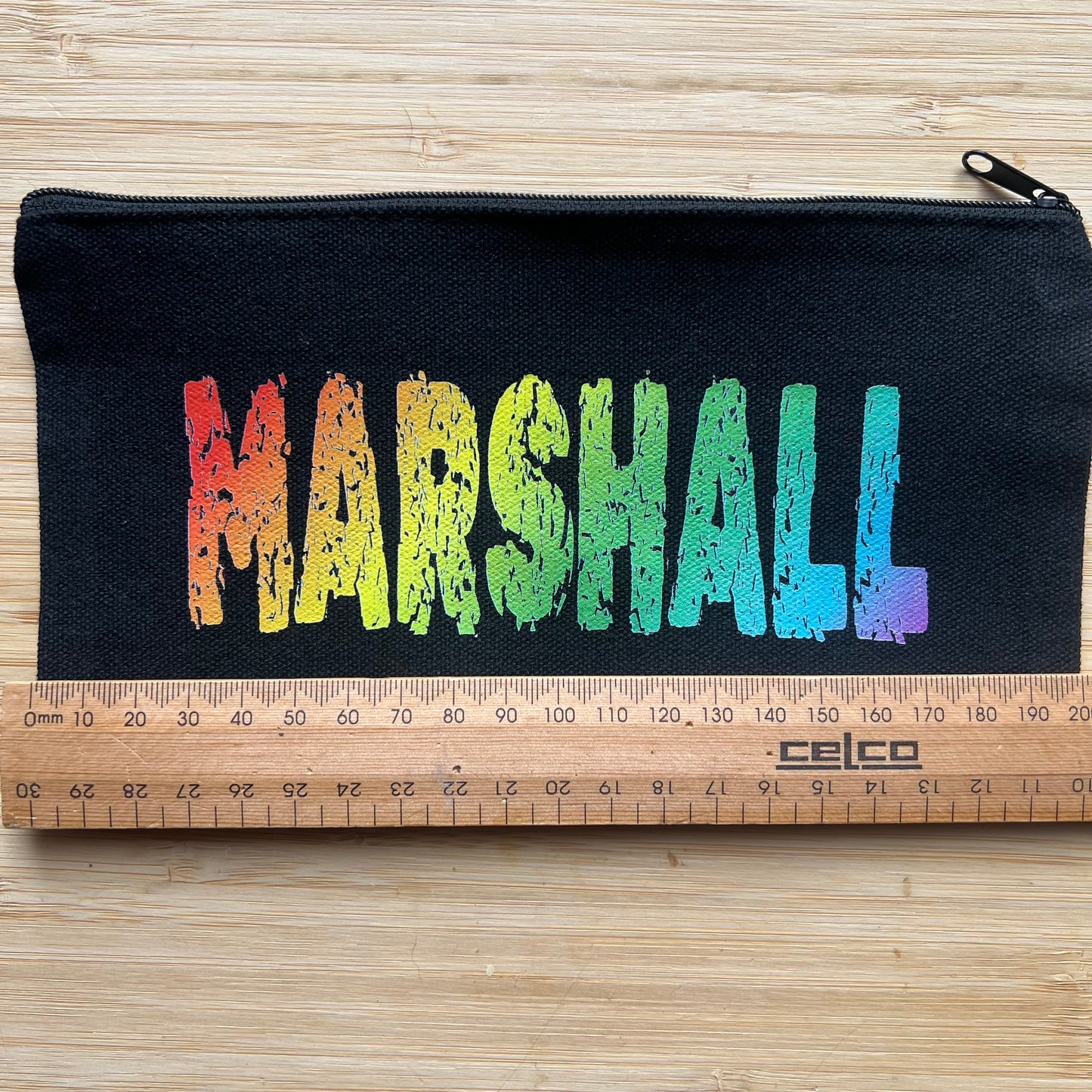 2 x Personalised Rainbow Name Pencil Cases