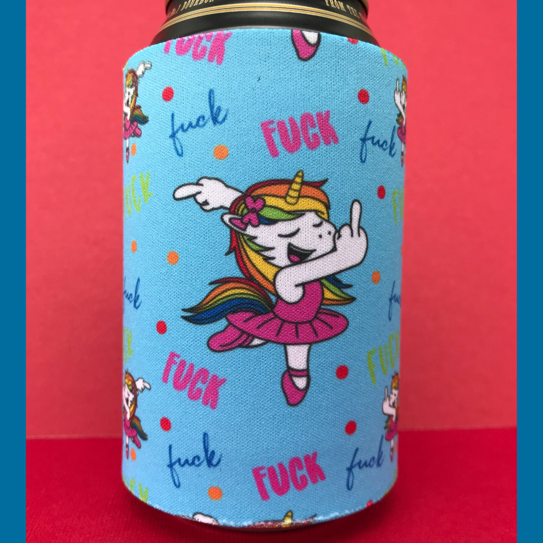 Unicorn F-Bomb Stubby Holder