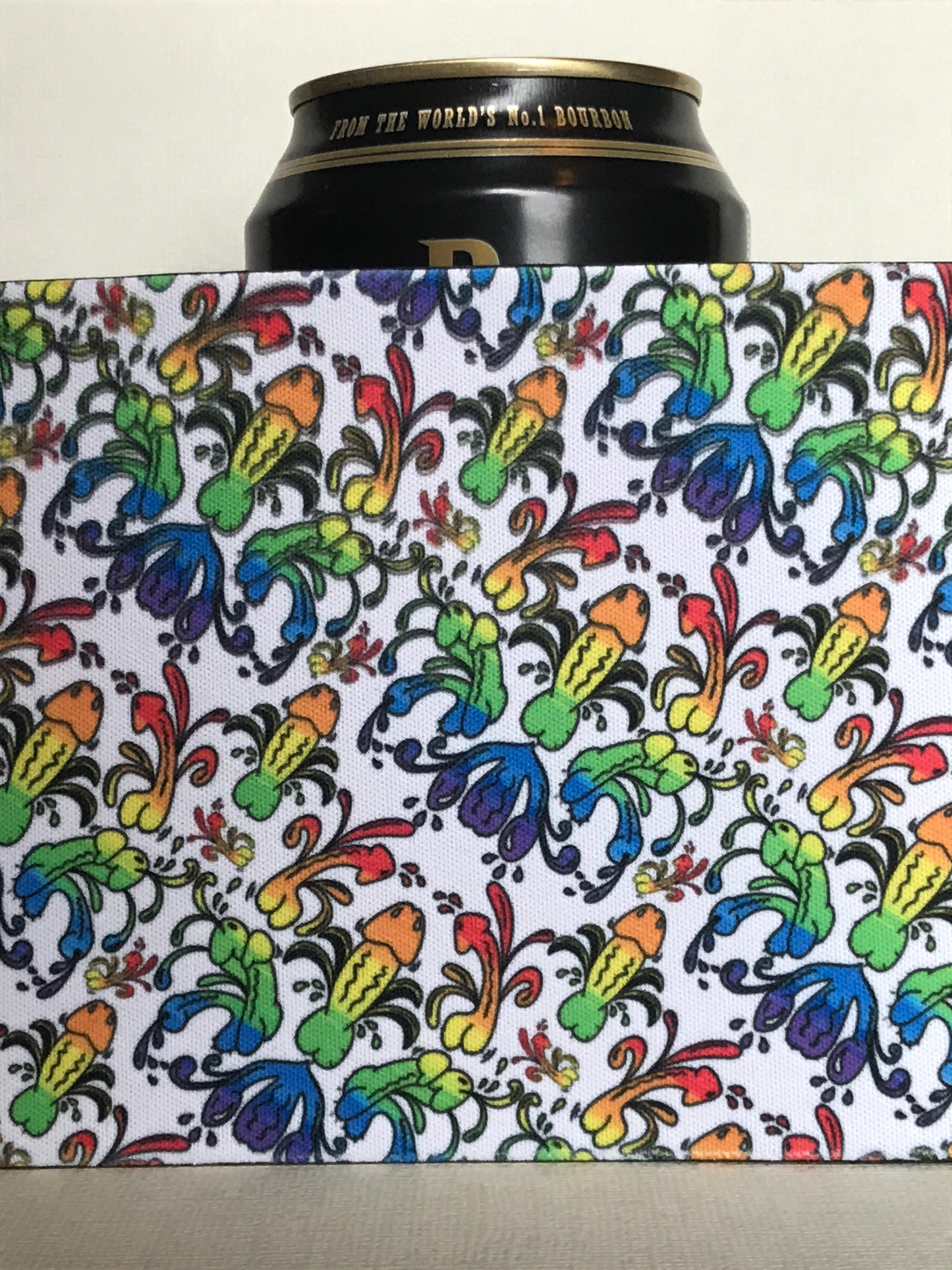 Rainbow Penis Stubby Holder