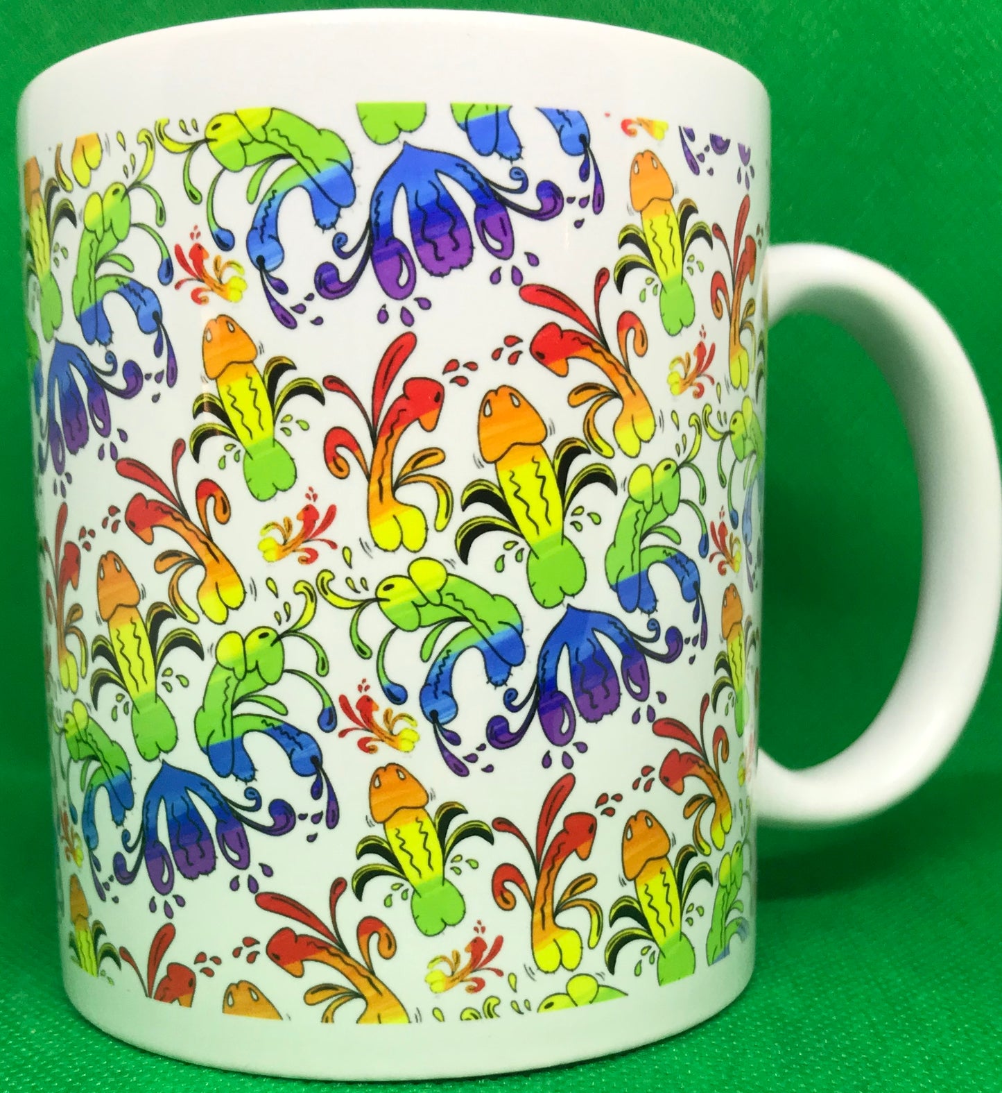 Rainbow Penis Mug