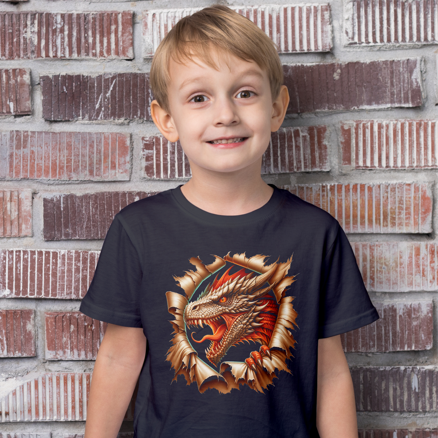 3D Look Dragon Head Tee
