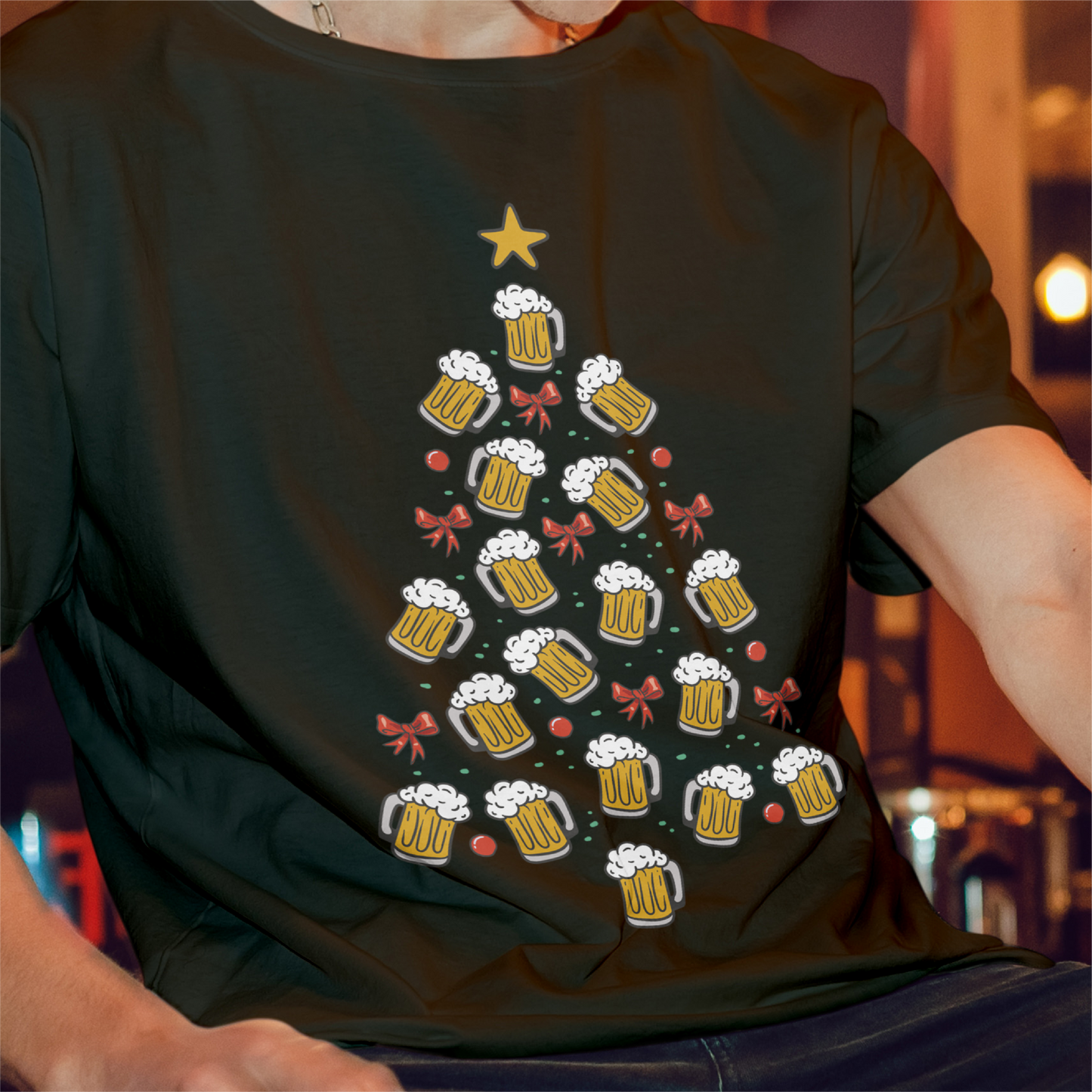 Beer Christmas Tree Tee