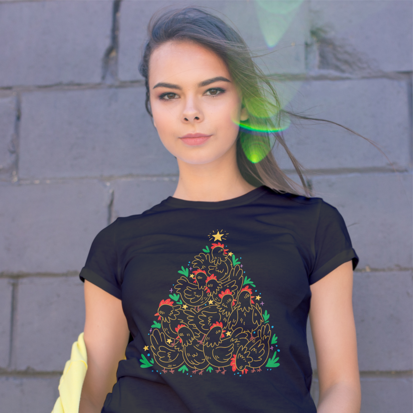 Chicken Christmas Tree Tee