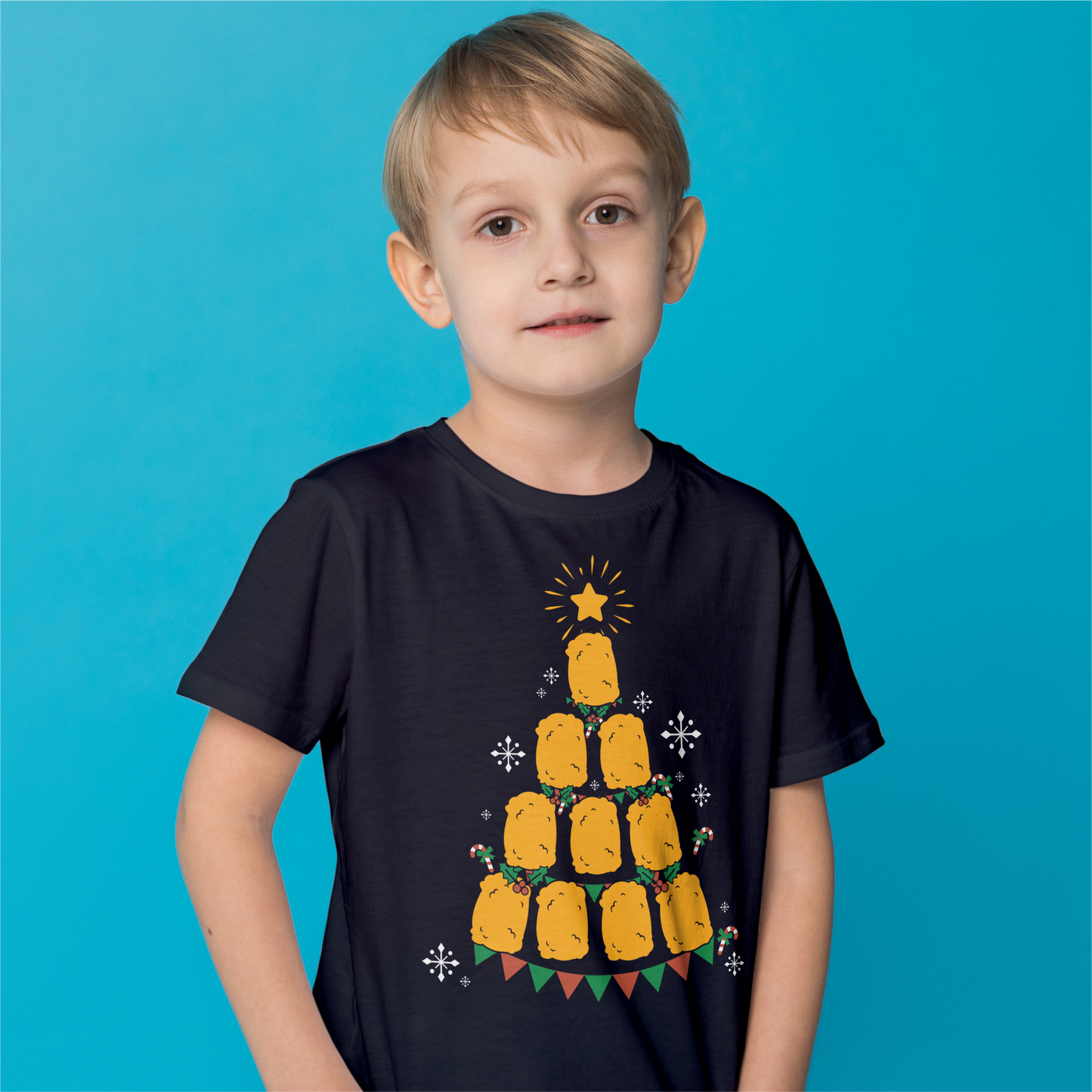 Chicken Nugget Christmas Tree Tee