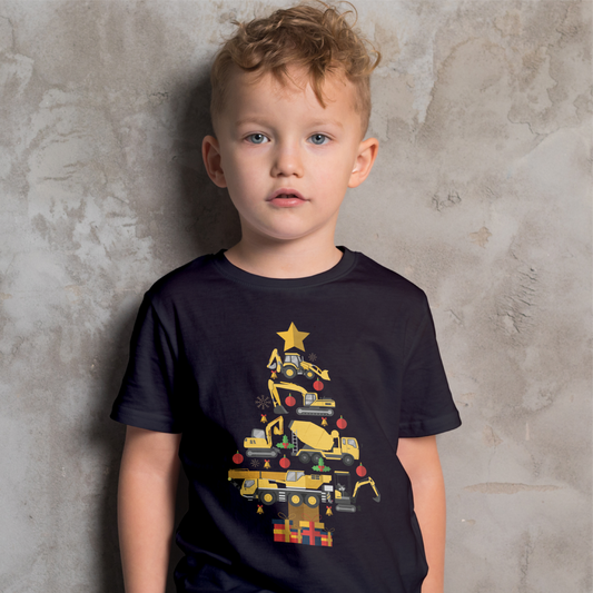 Construction Christmas Tree Tee