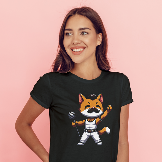 Freddie Purrcury Cat Cover Band Tee