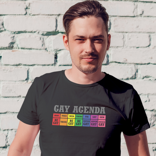 Gay Agenda Weekly Planner Tee