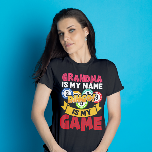 Grandma Is My Name Bingo Is My Game Tee