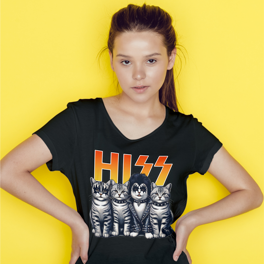 HISS Cat Cover Band Tee