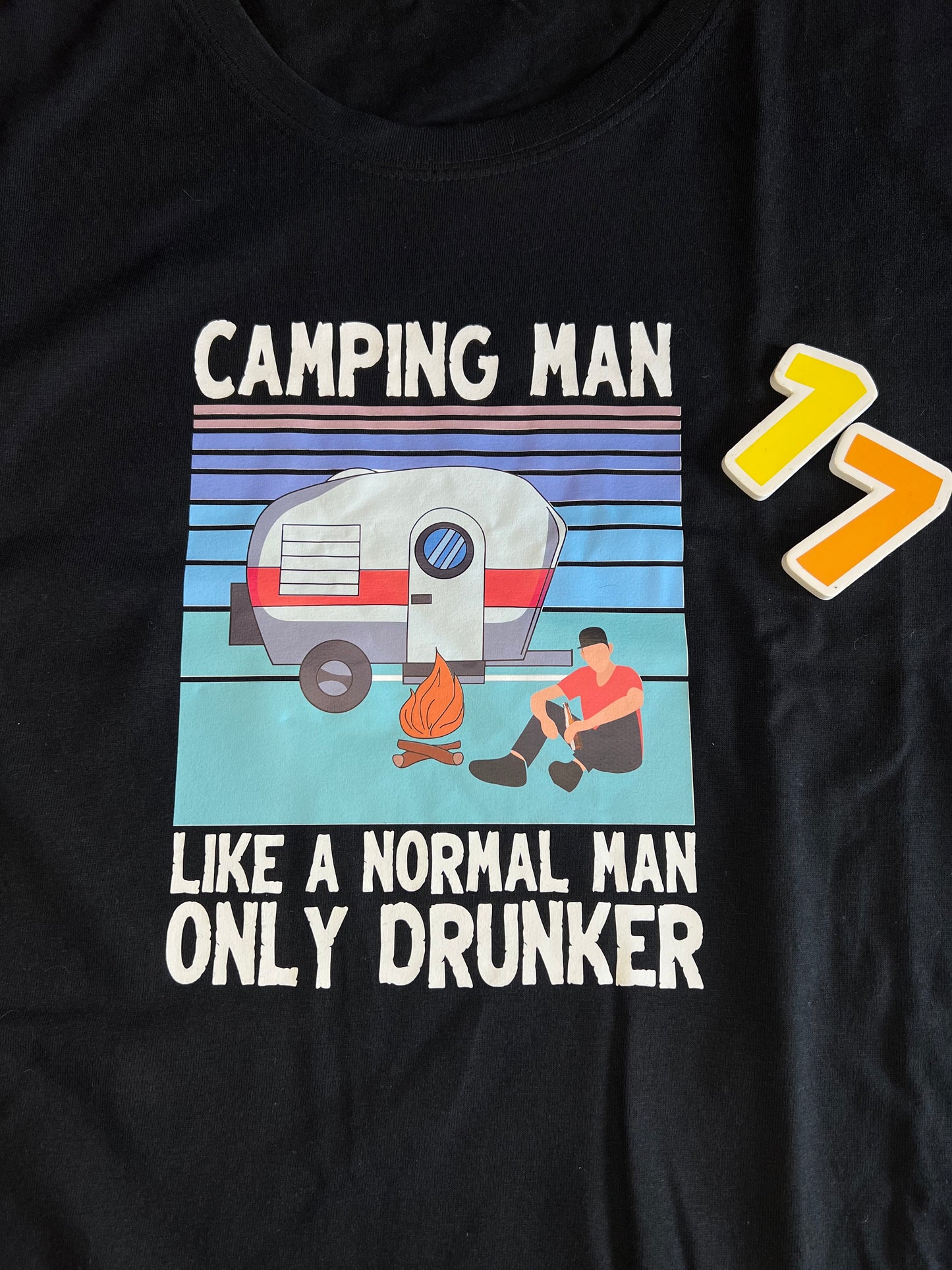 Bargain Bin #17 Camping Man Like A Normal Man Only Drunker Tee