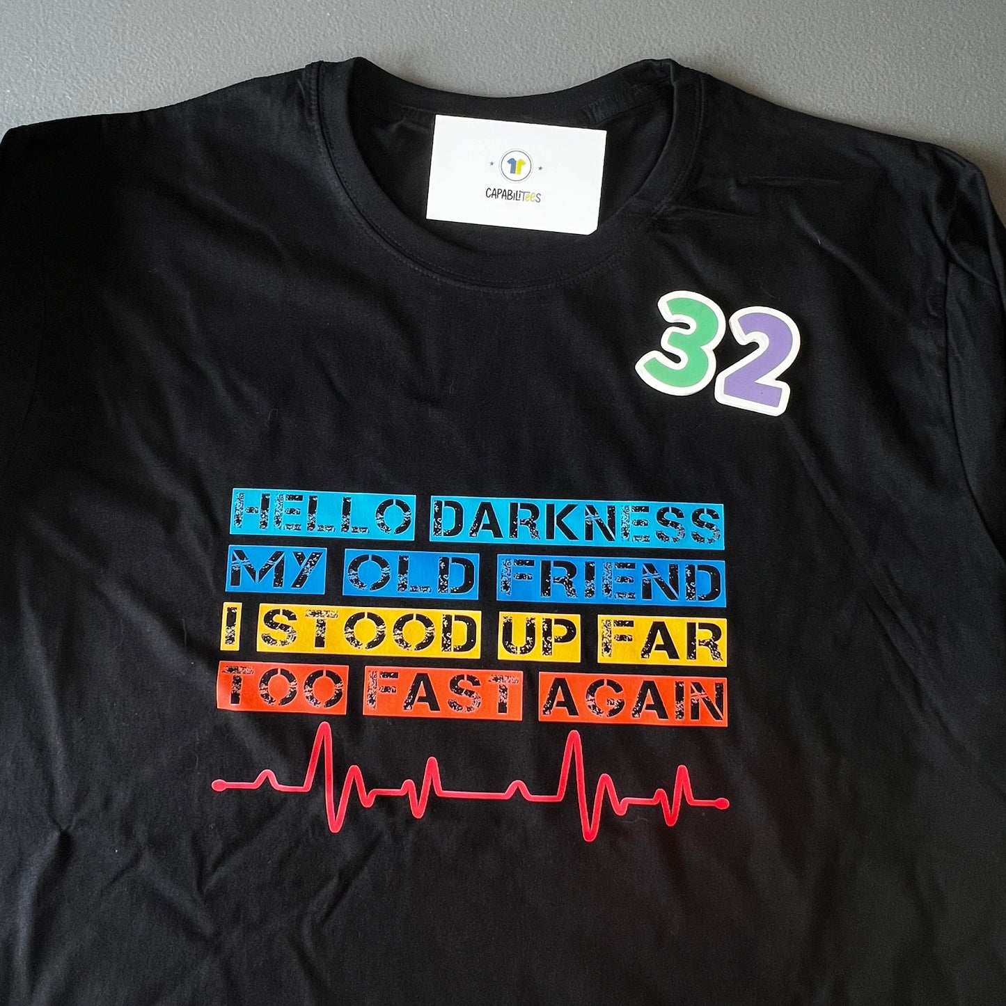 Bargain Bin #32 Hello Darkness My Old Friend Tee Size Fitted Male 2XL