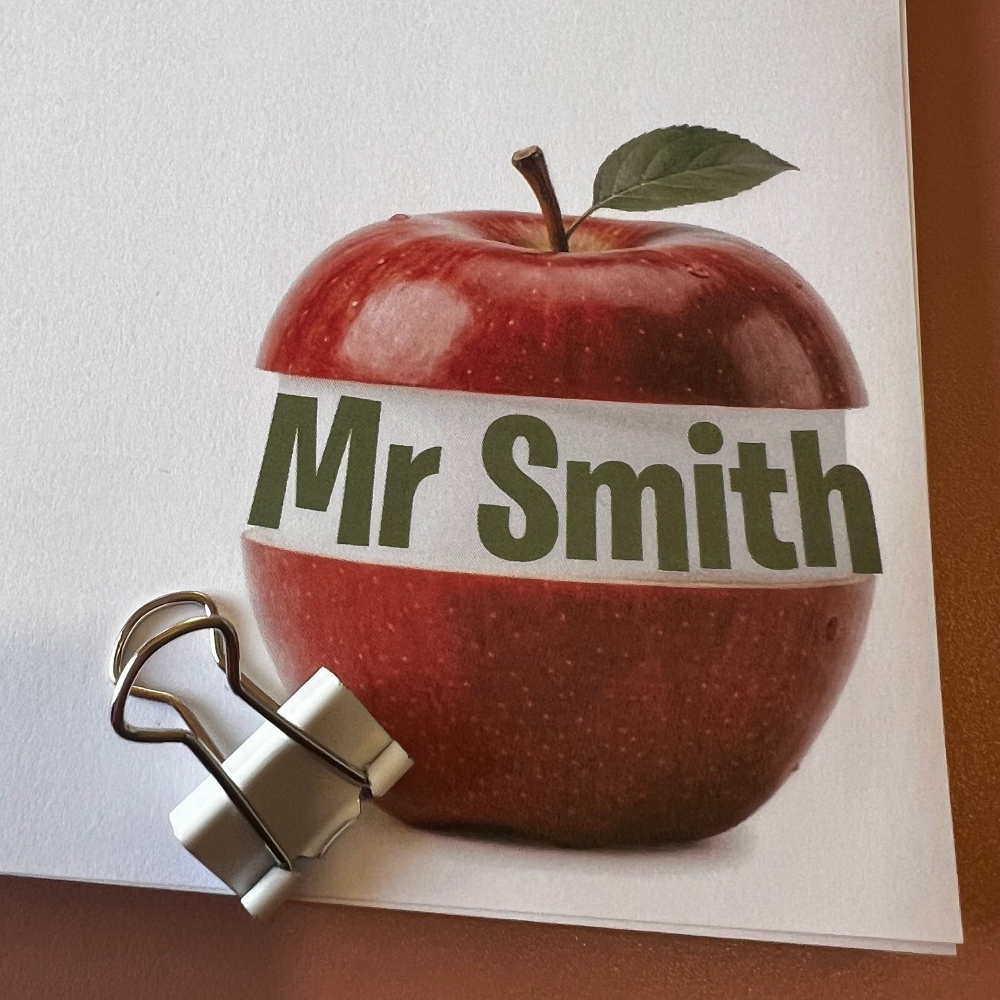 Teacher Apple Customised Notepad