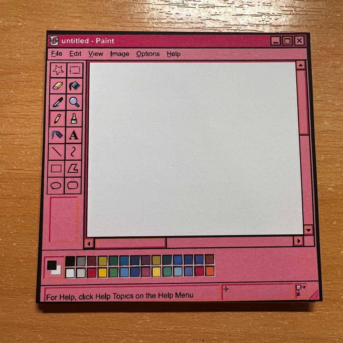 Pink Paint Doodling Notepad