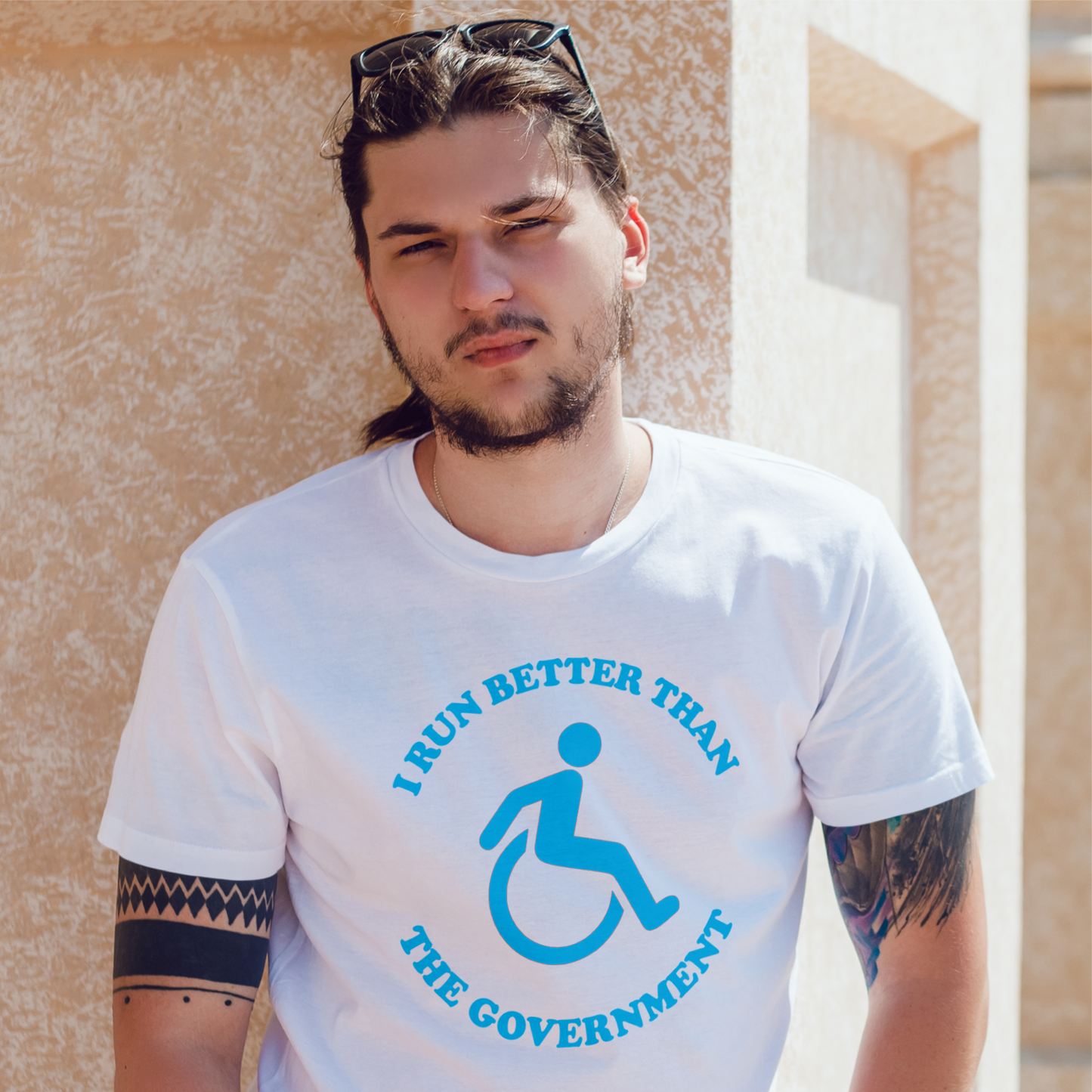 Wheelchair I Run Better Than The Government Tee