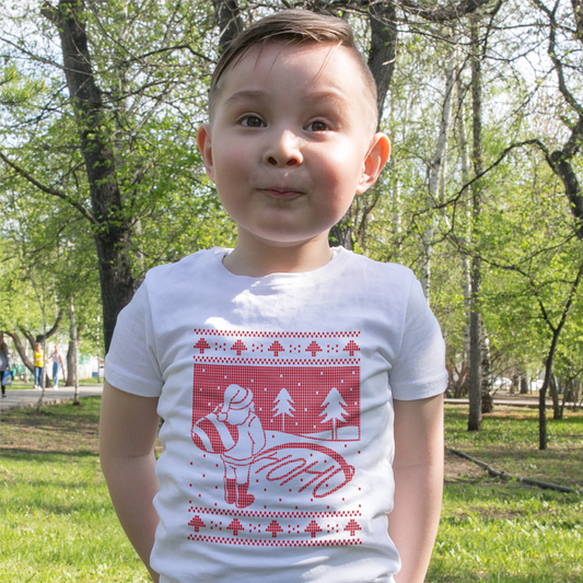 Santa Writing In The Snow Tee