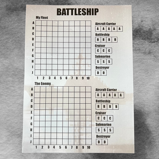 Battleship Game Notepad