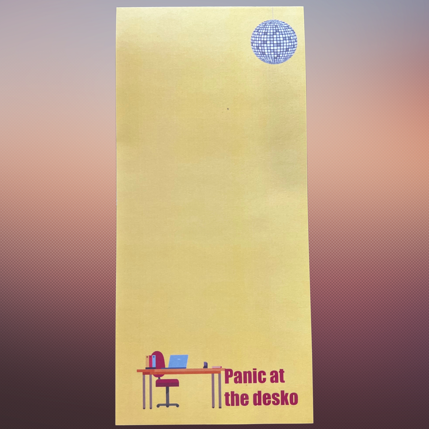 Panic At The Desko Notepad