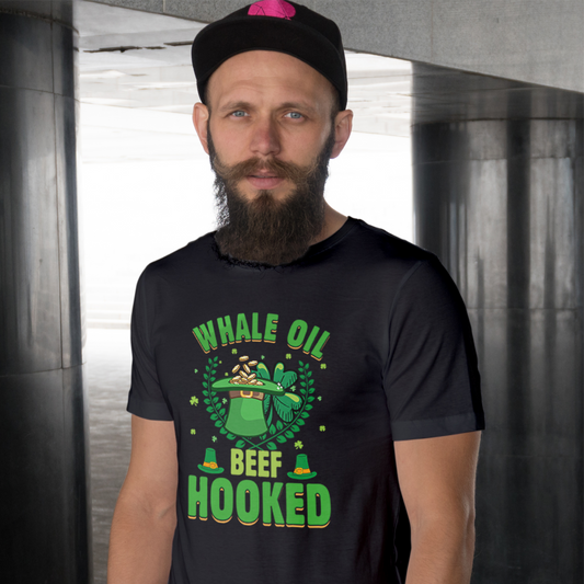 Whale Oil Beef Hooked St Patrick's Day Tee