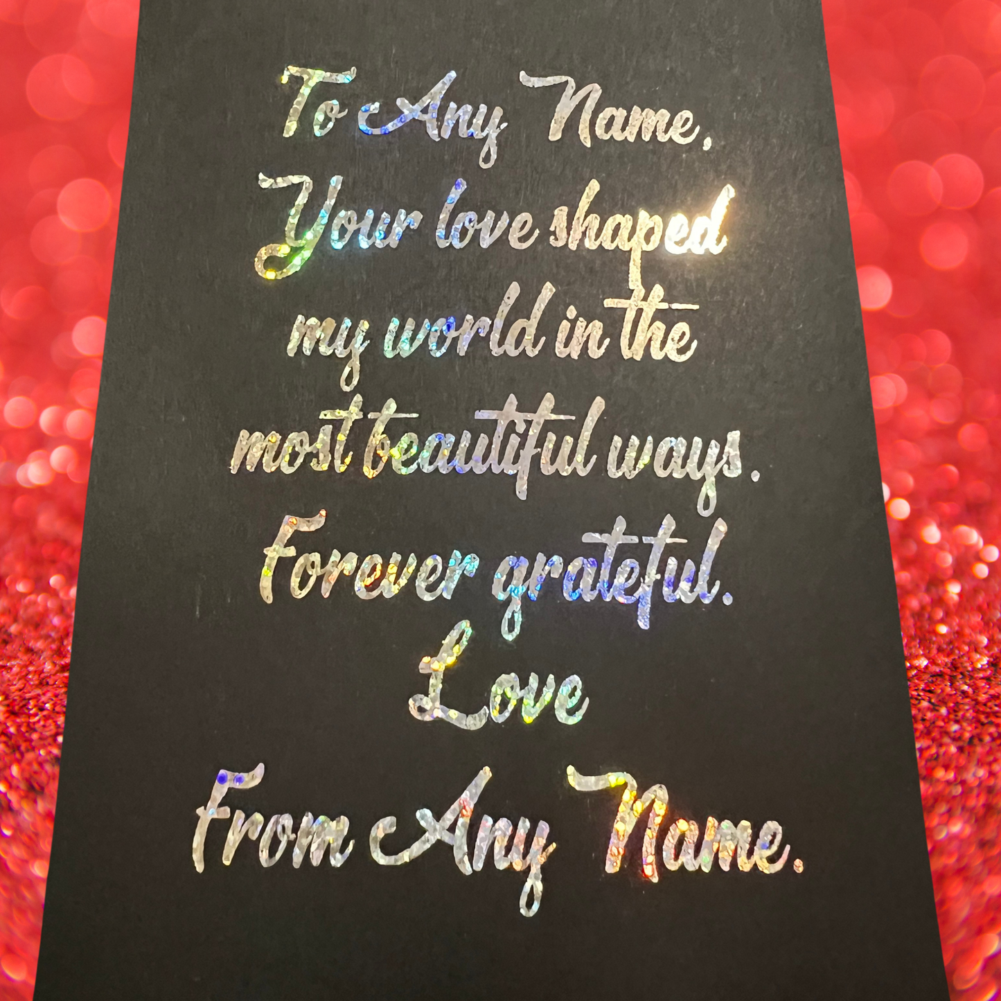 Framed Your Love Shaped My World Foil Print