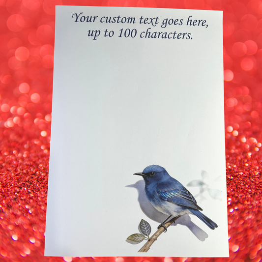 Blue Wren Customised Notepad