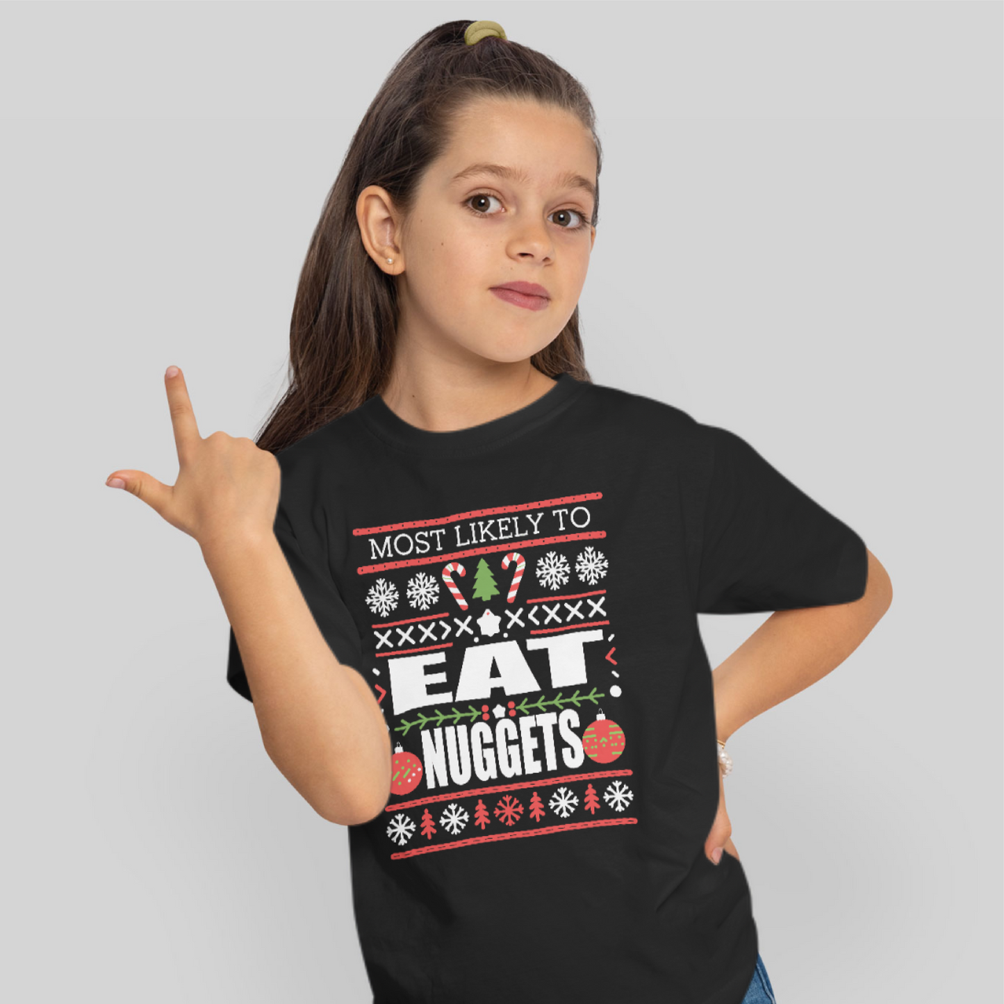 Christmas Themed Most Likely To Custom Print Tee