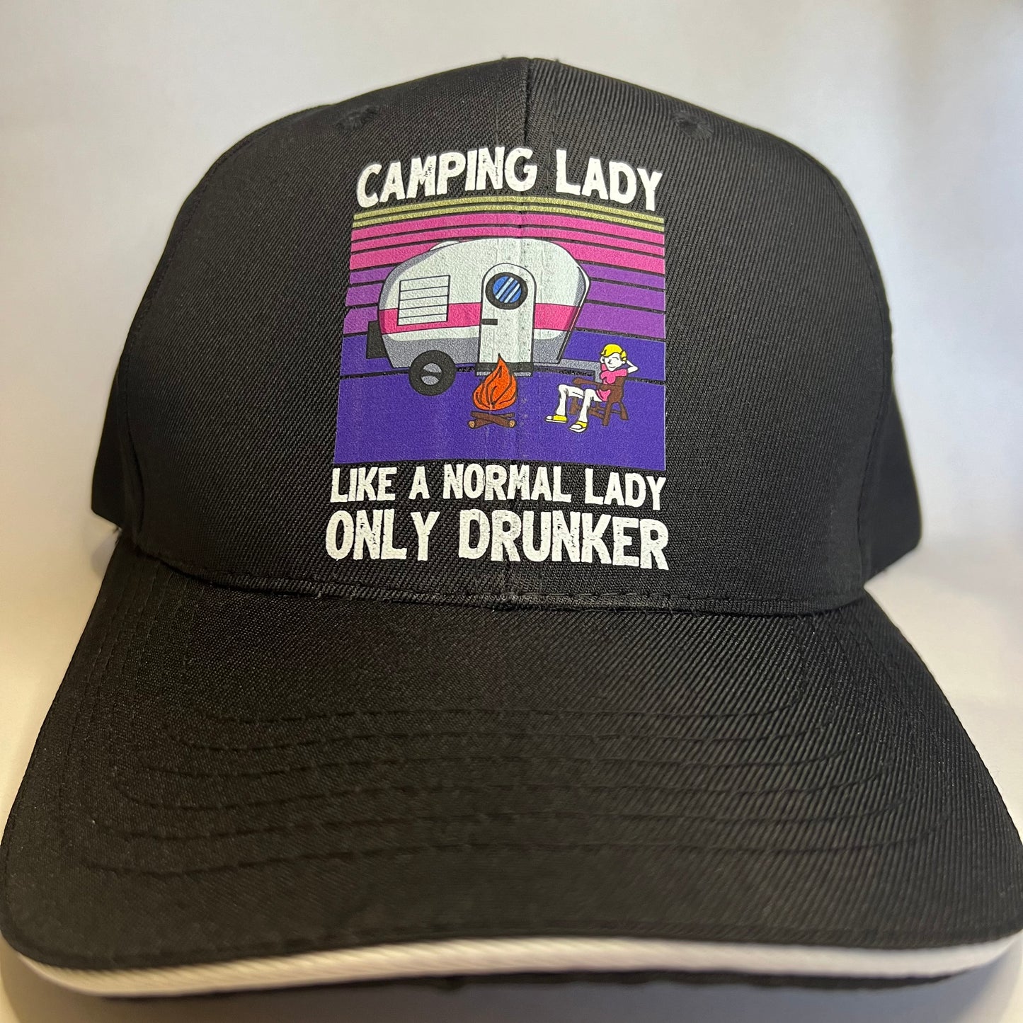 Camping Lady Like A Normal Lady Only Drunker Cap Hat