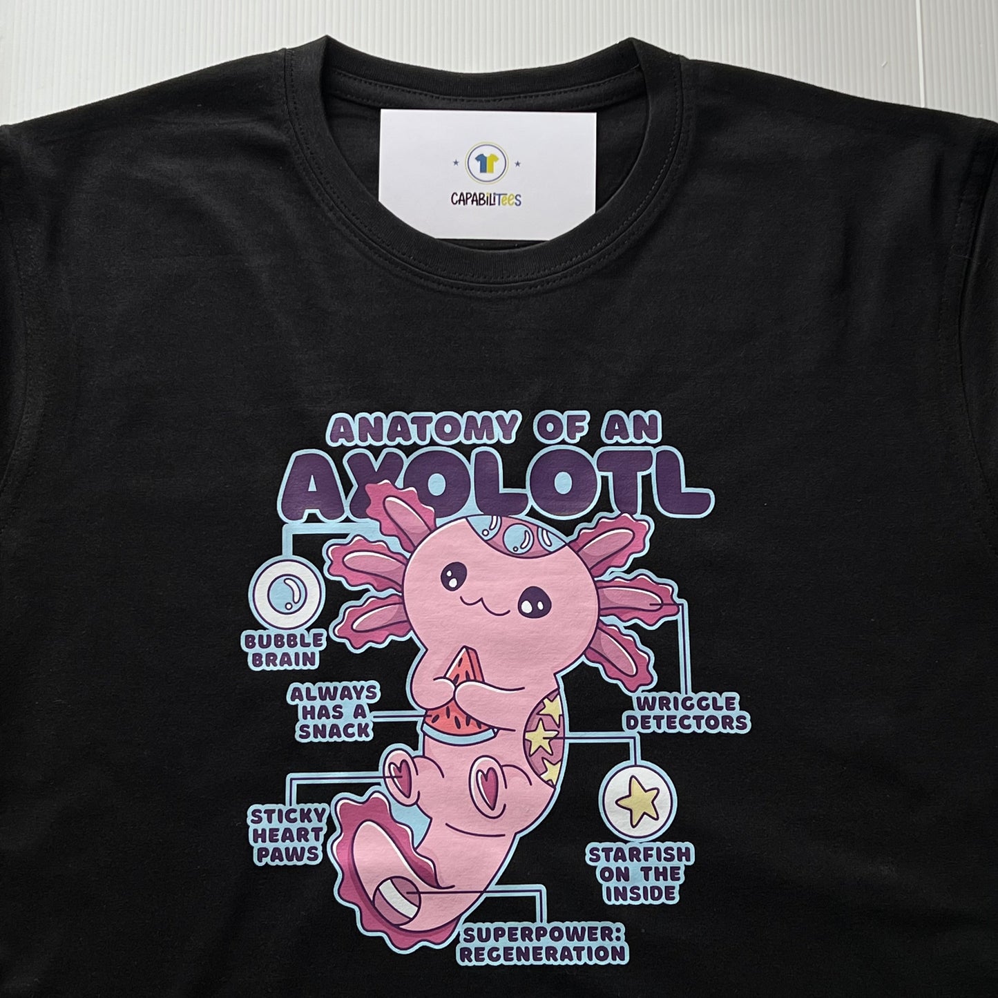 Anatomy Of An Axolotl Tee