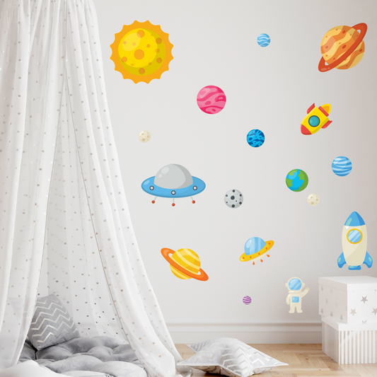 Kids Space Repositionable Fabric Wall Decals
