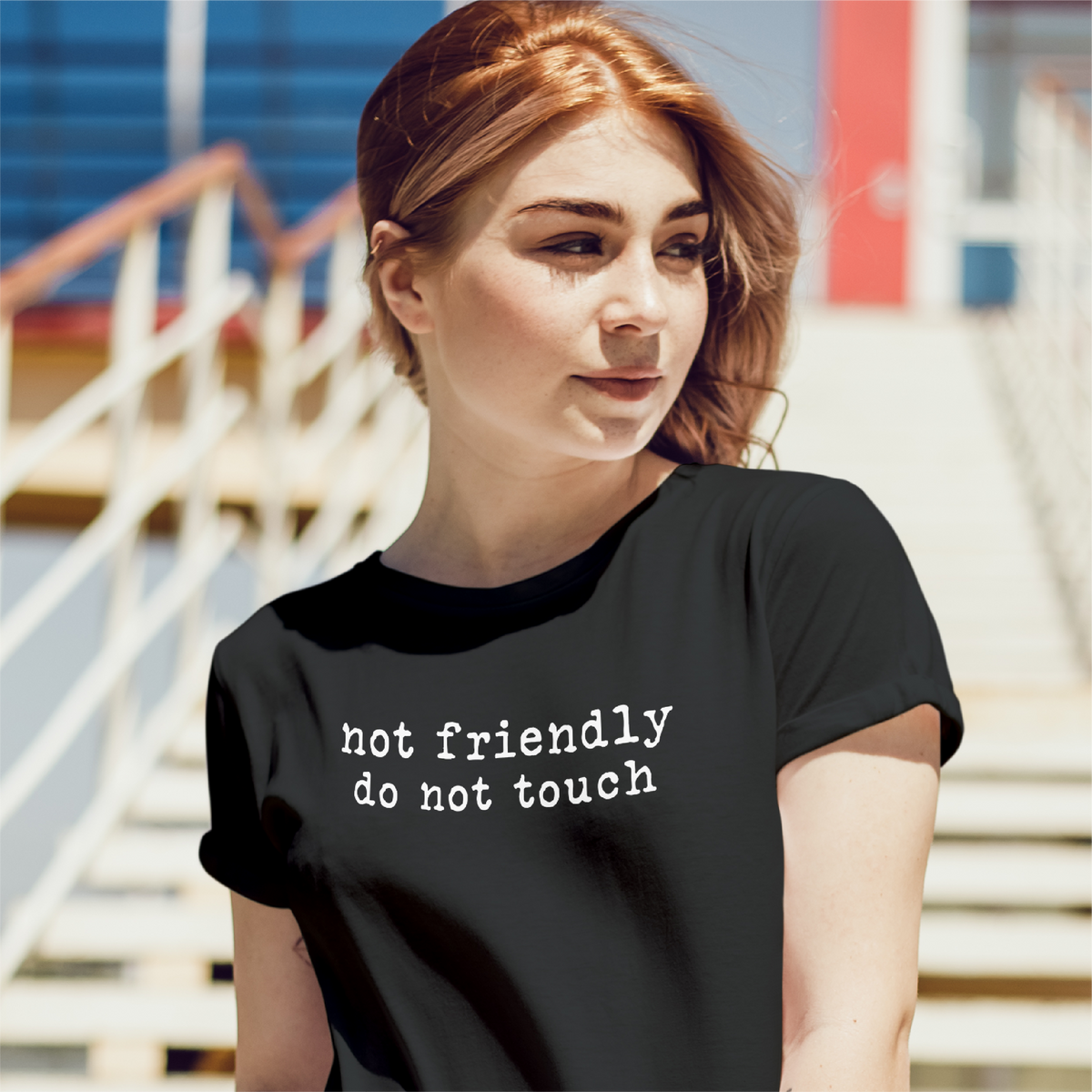 Not Friendly Do Not Touch Tee