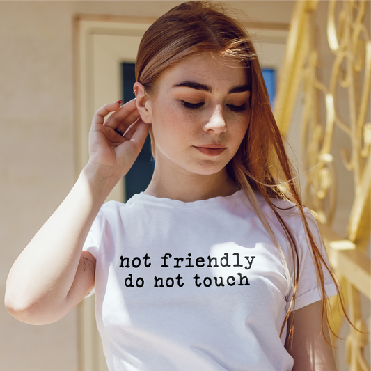 Not Friendly Do Not Touch Tee