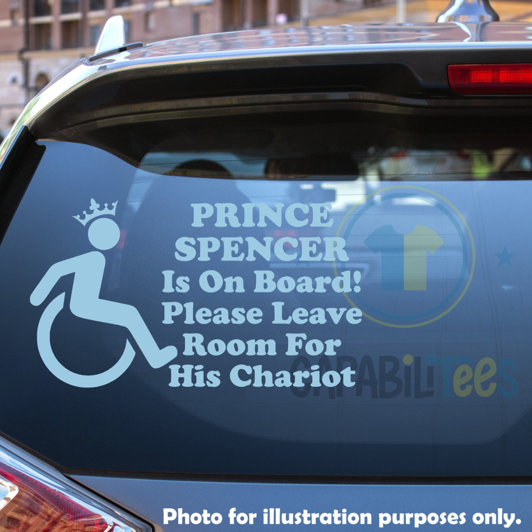Royalty On Board Wheelchair Decal