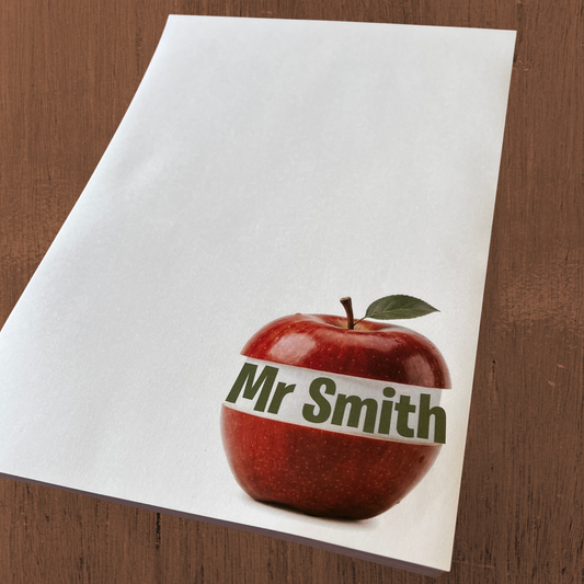 Teacher Apple Customised Notepad