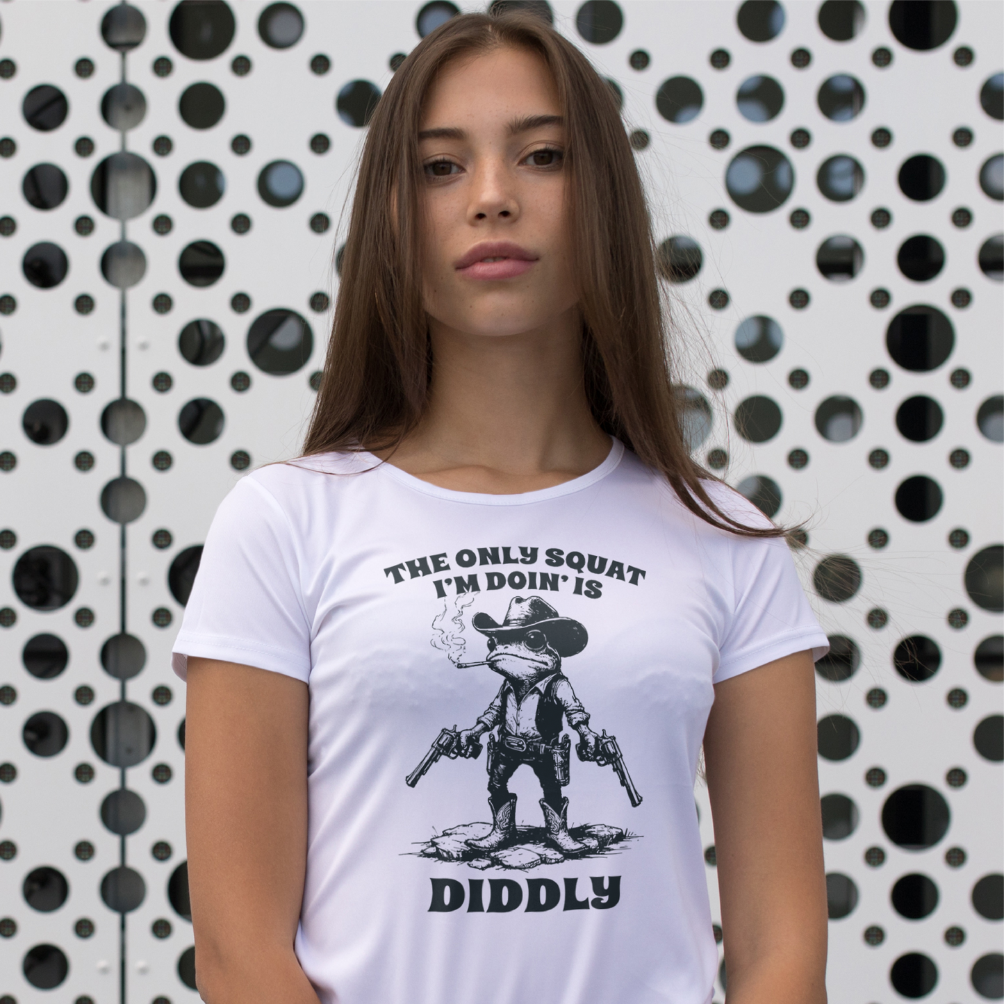 The Only Squat Im Doing Is Diddly Tee