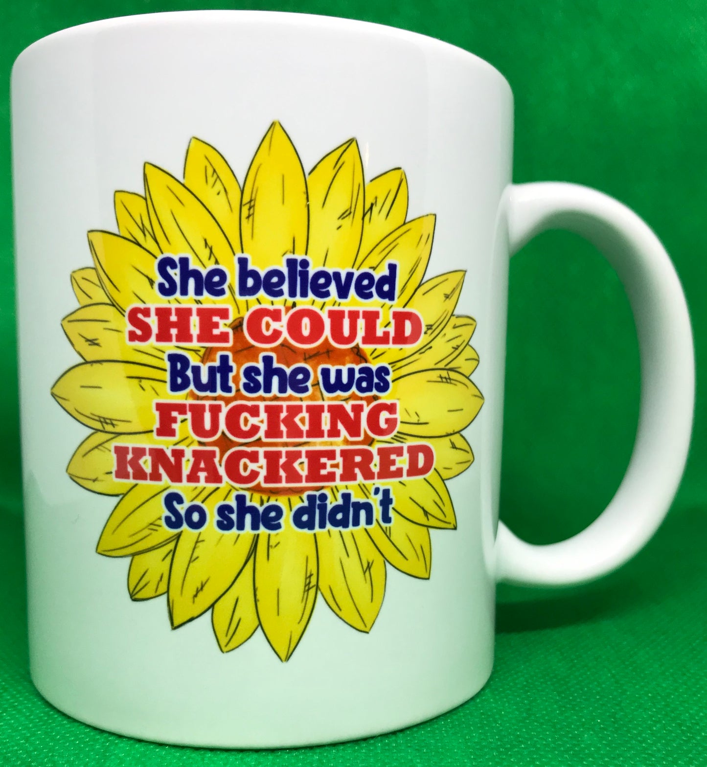She Believed She Could But She Was Fucking Knackered Mug
