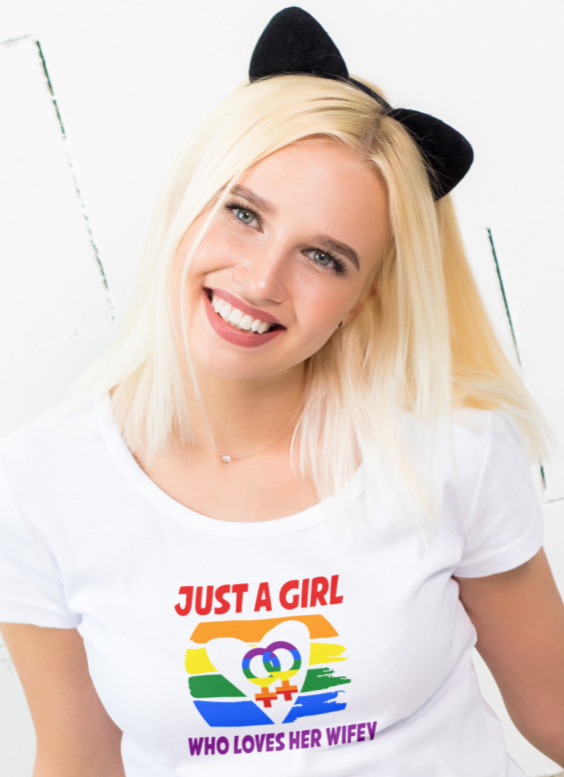 Just a Girl Who Loves Her Wifey Tee