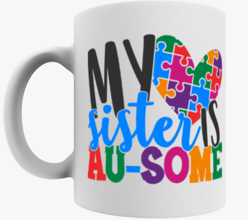 Autism Print Mugs with Name