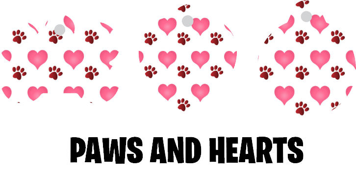 Paw Themed Pet Tags (6 patterns)