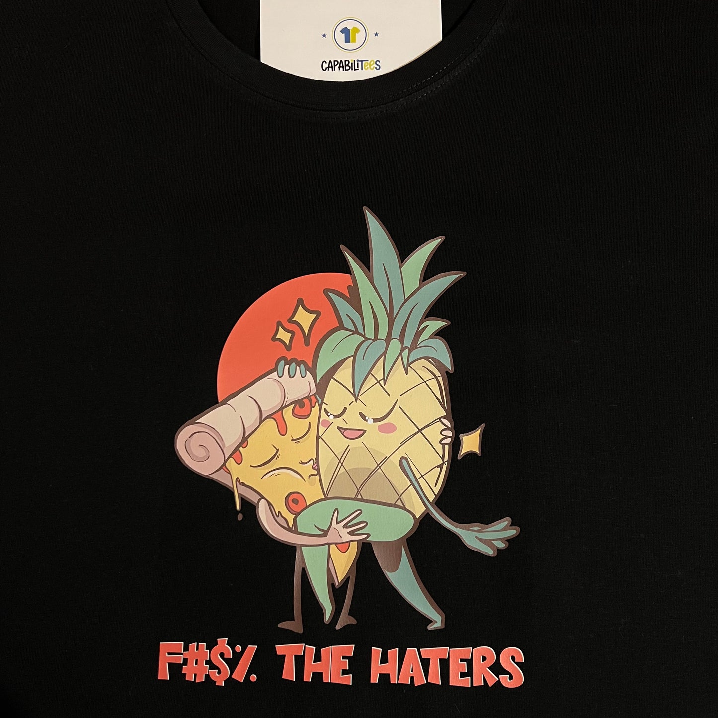 Pineapple does belong on pizza (with or without text) Tee