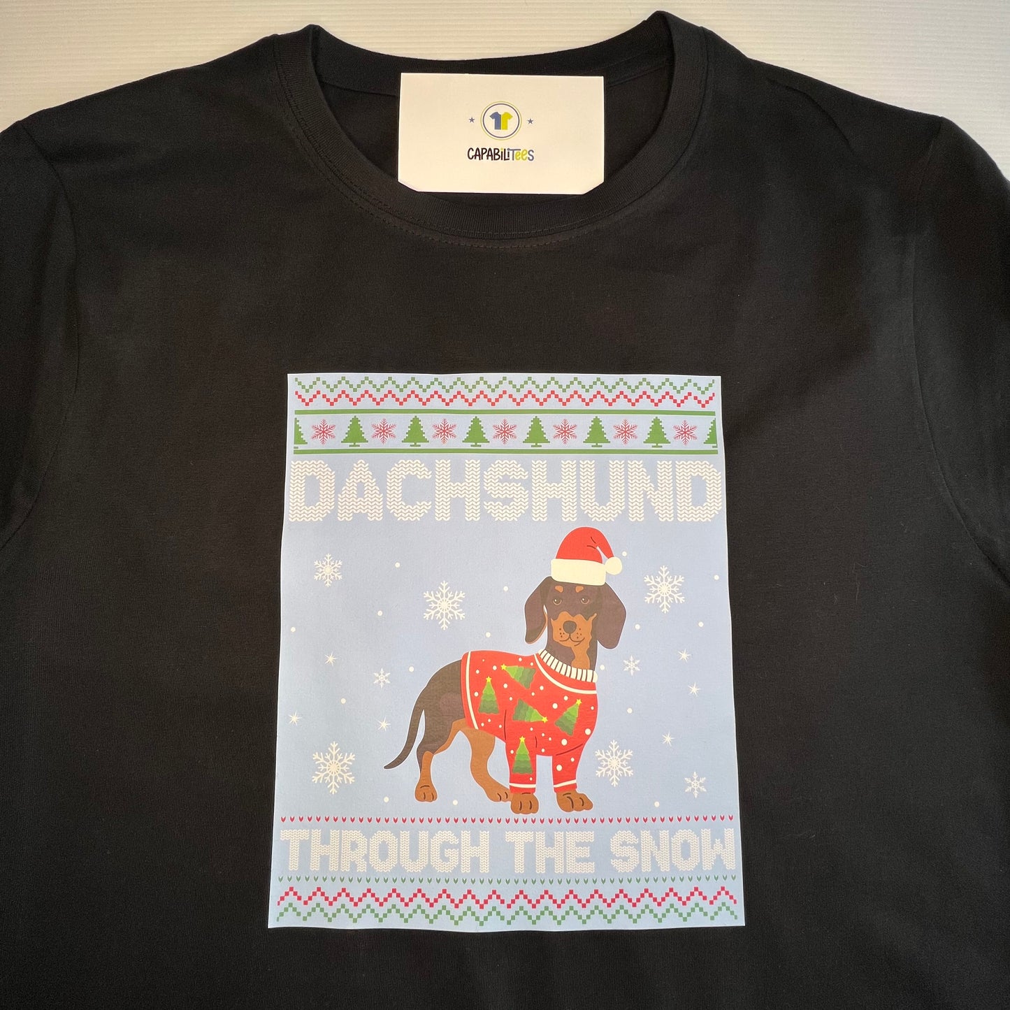 Dachshund Through The Snow Tee