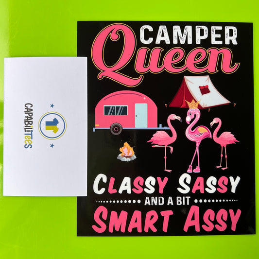 Camper Queen Decal Sticker