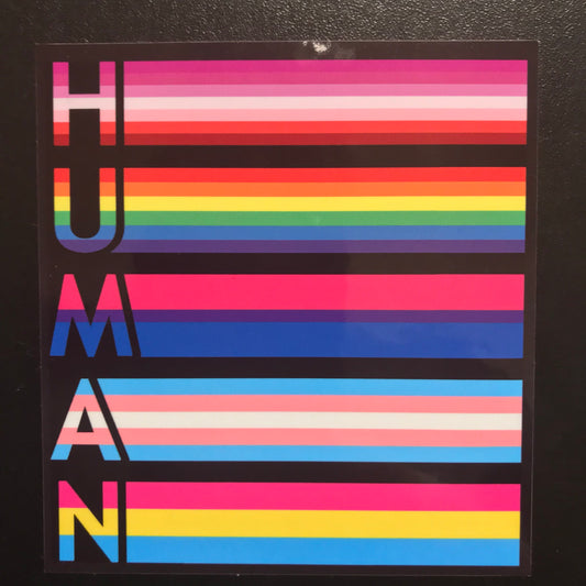 HUMAN Flags Premium Sticker